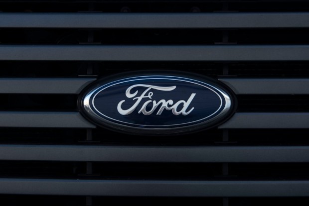 BLACK AND SILVER FORD LOGO