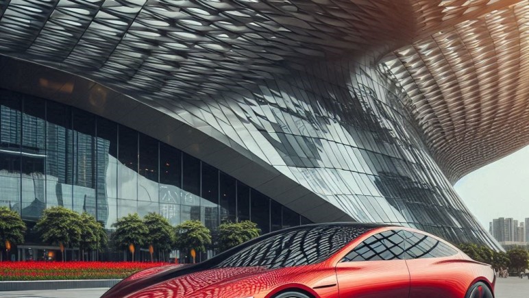 HUAWEI RED CAR