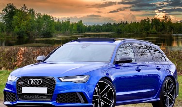 PHOTOGRAPHY OF BLUE WAGON AUDI