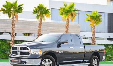 BLACK DODGE RAM PICKUP