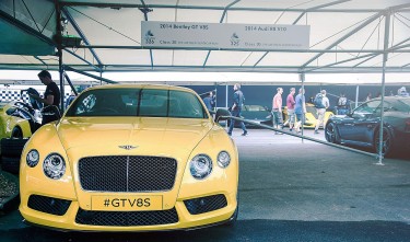 BENTLEY RACING CAR SPORTS CAR YELLOW 