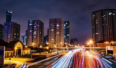 TIME LAPSE PHOTOGRAPHY OF CITY ROAD AT NIGHTTIME 