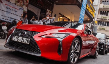 LEXUS LC500 COUPE SPORT CAR LUXURY RED