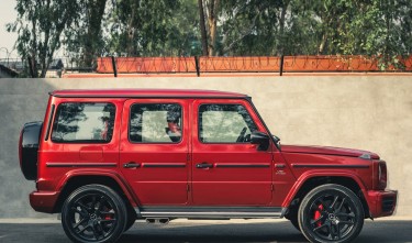 RED MERCEDES-BENZ G CLASS