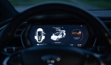 DASHBOARD OF TESLA MODEL X 