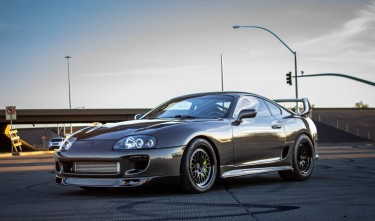 TOYOTA SUPRA PARKED ON ROADWAY