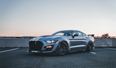 LUXURY SHELBY MUSTANG STANDING ON PARKING LOT