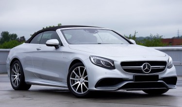 A MERCEDES-BENZ S63 AMG ON PARKING LOT 