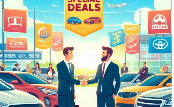 CAR DEALS SINAGE AND CARS