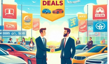 CAR DEALS SINAGE AND CARS