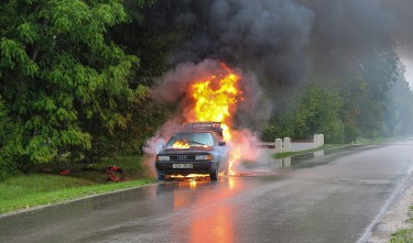 CAR ACCIDENT FIRE