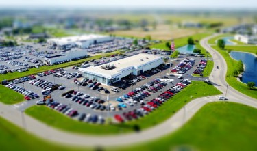 AERIAL SHOT OF A BUILDING