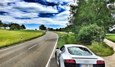 AUDI CAR ROAD STREET CURVED ROAD