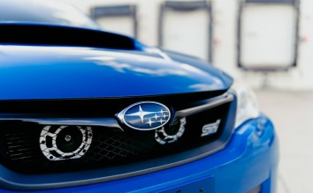 SUBARU BLUE CAR FRONT