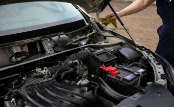 OPEN HOOD OF A CAR