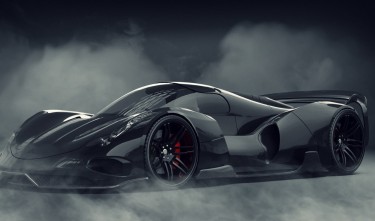 BLACK CAR CONCEPT VEHICLE AUTO