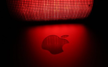 APPLE BRAND LOGO, RED 