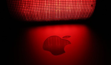 APPLE BRAND LOGO, RED 