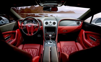 PHOTO CAR WITH RED INTERIOR